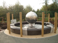 steel ball fountain