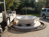 fountain being assembled